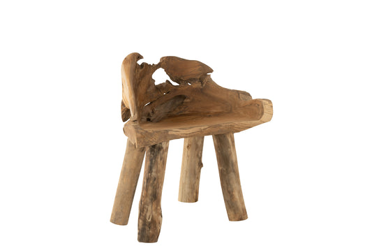 CHAIR ROOT TEAK WOOD NATURAL