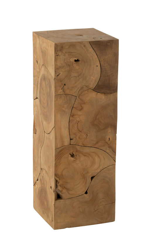 PILLAR PUZZLE BOX TEAK WOOD LARGE