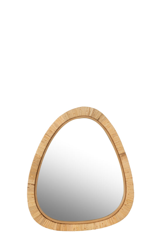 MIRROR PAILLE RATTAN/GLASS NATURAL SMALL