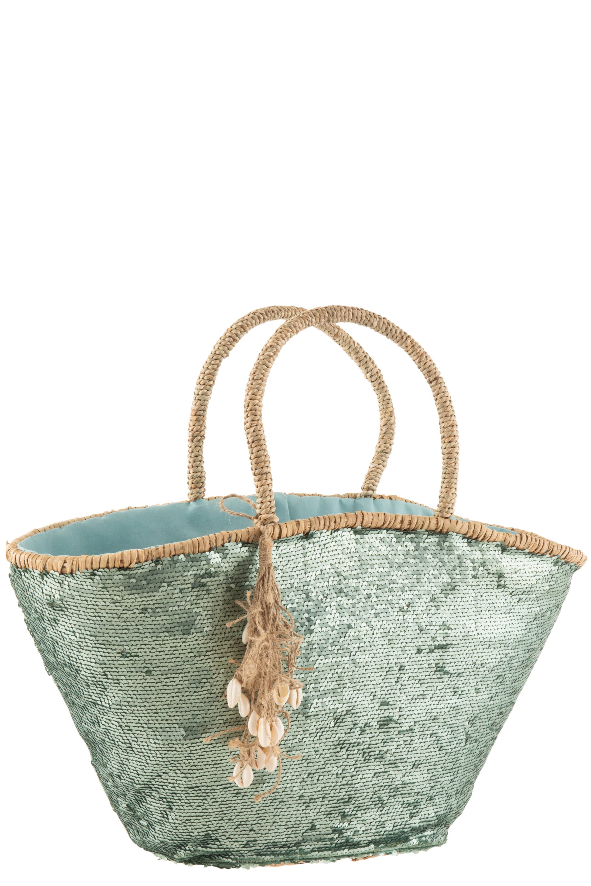 BEACH BAG SEQUINS AZURE