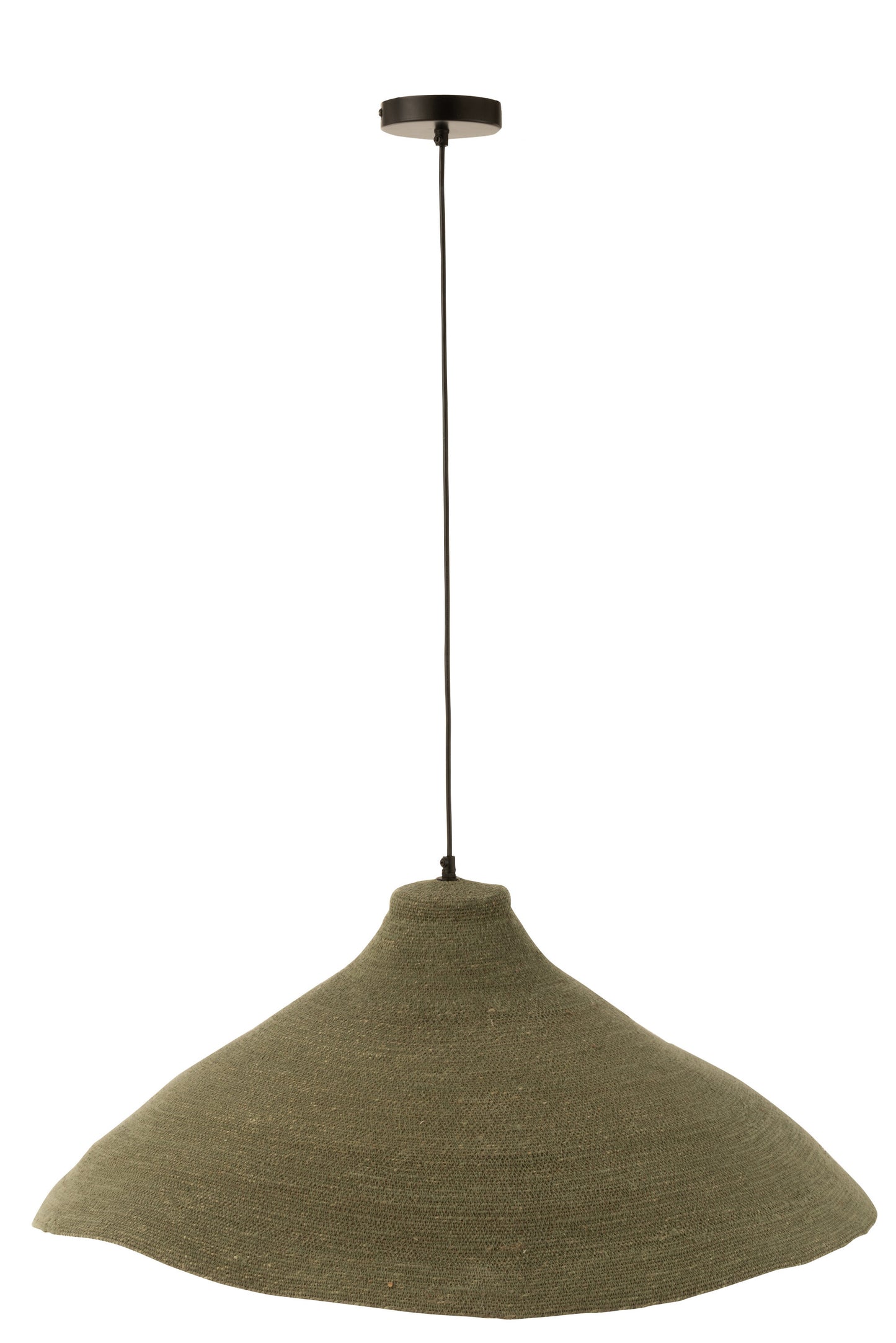 HANGING LAMP CONE SEAGRASS GREEN