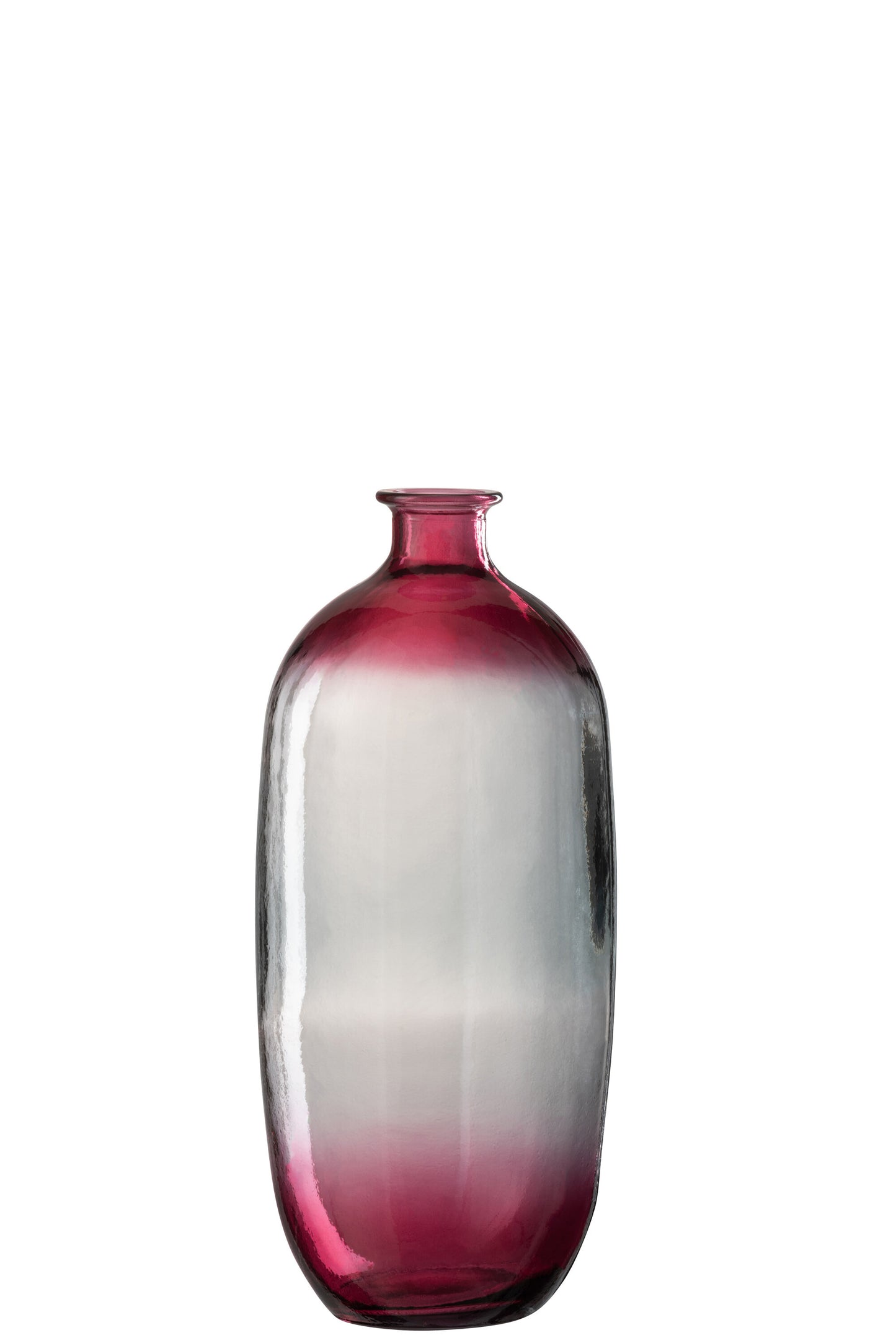 VASE ELLA GLASS TRANSPARENT/PINK