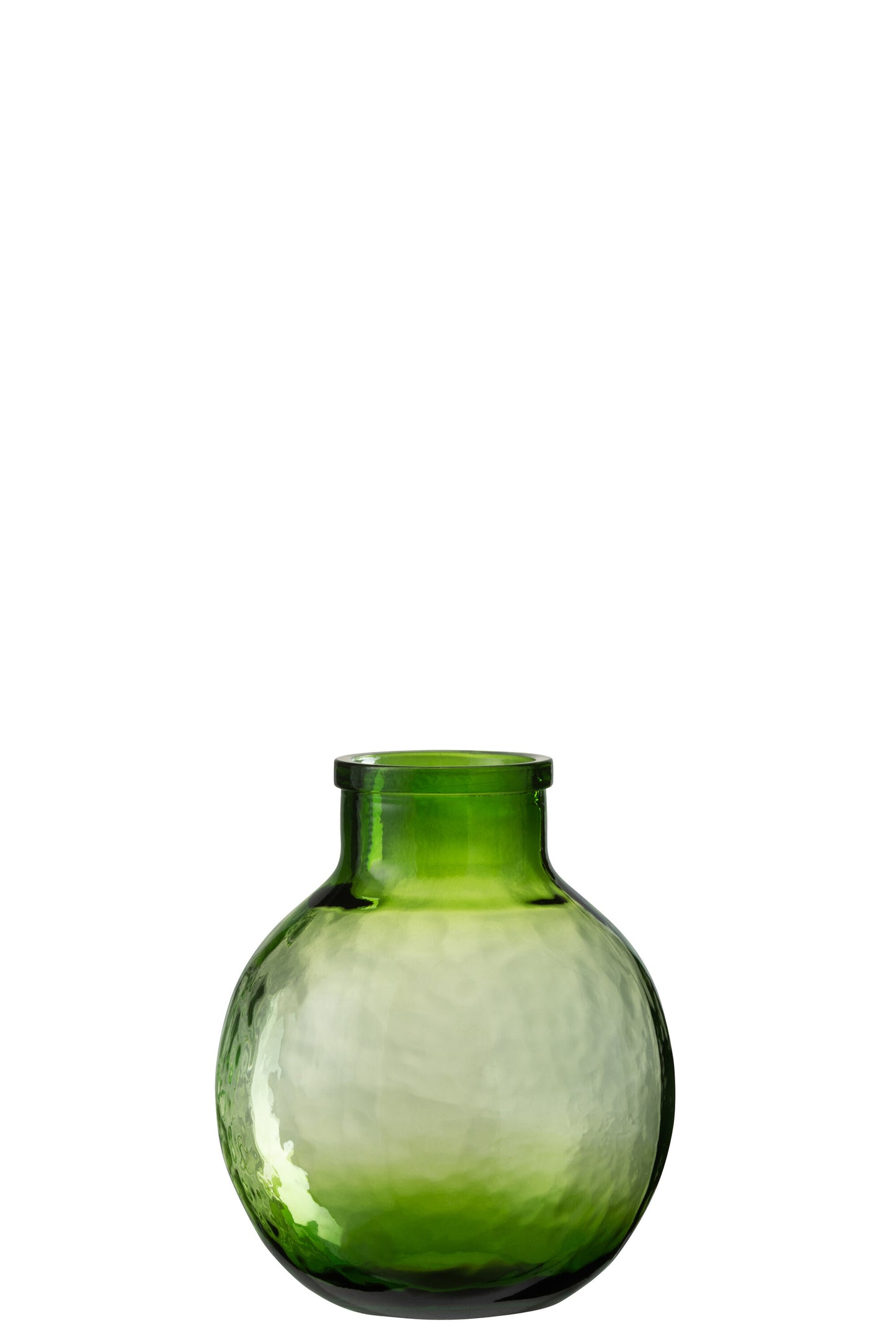 VASE BALL GLASS TRANSPARENT/GREEN