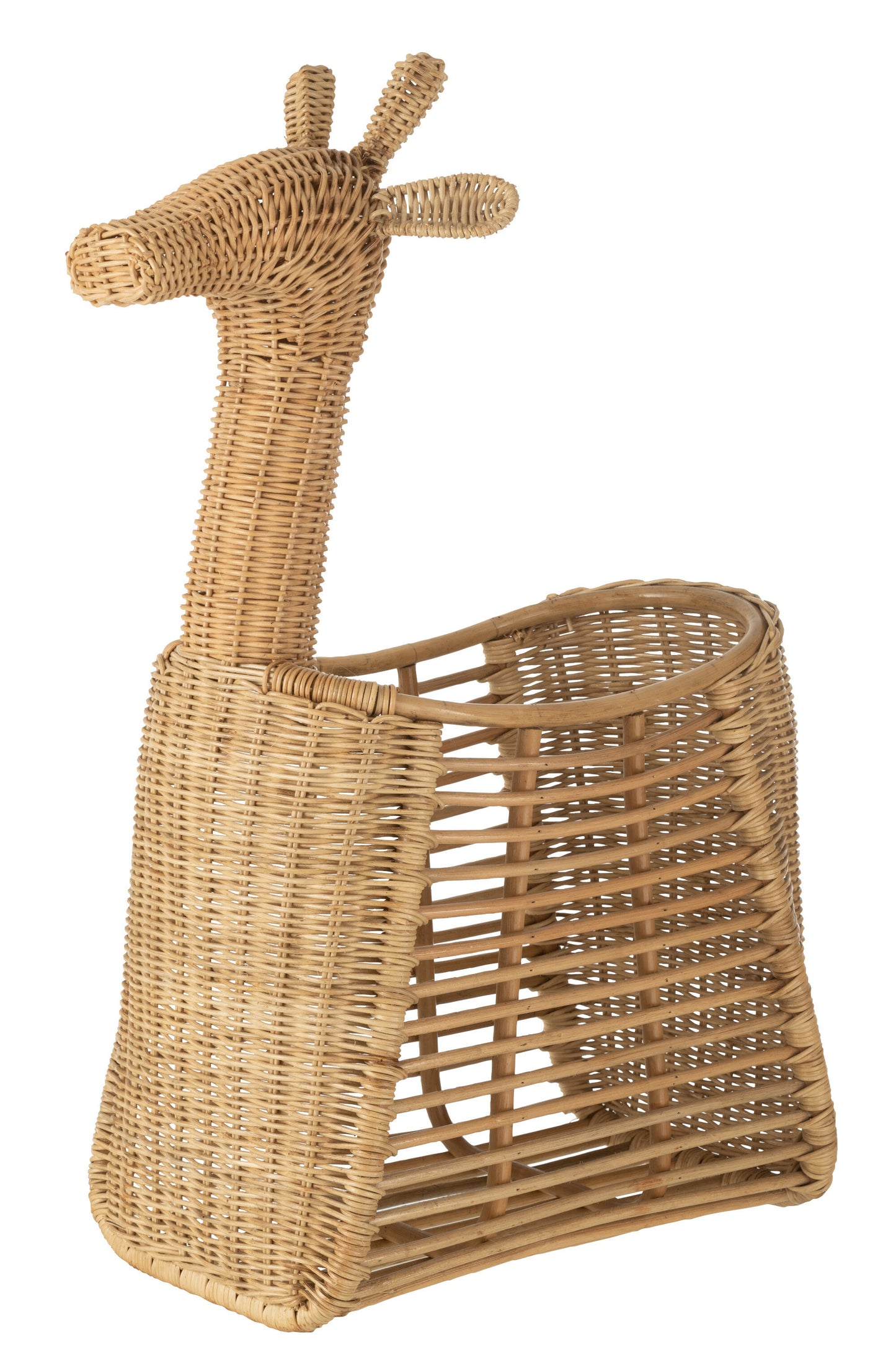 BASKET GIRAFFE RATTAN NATURAL