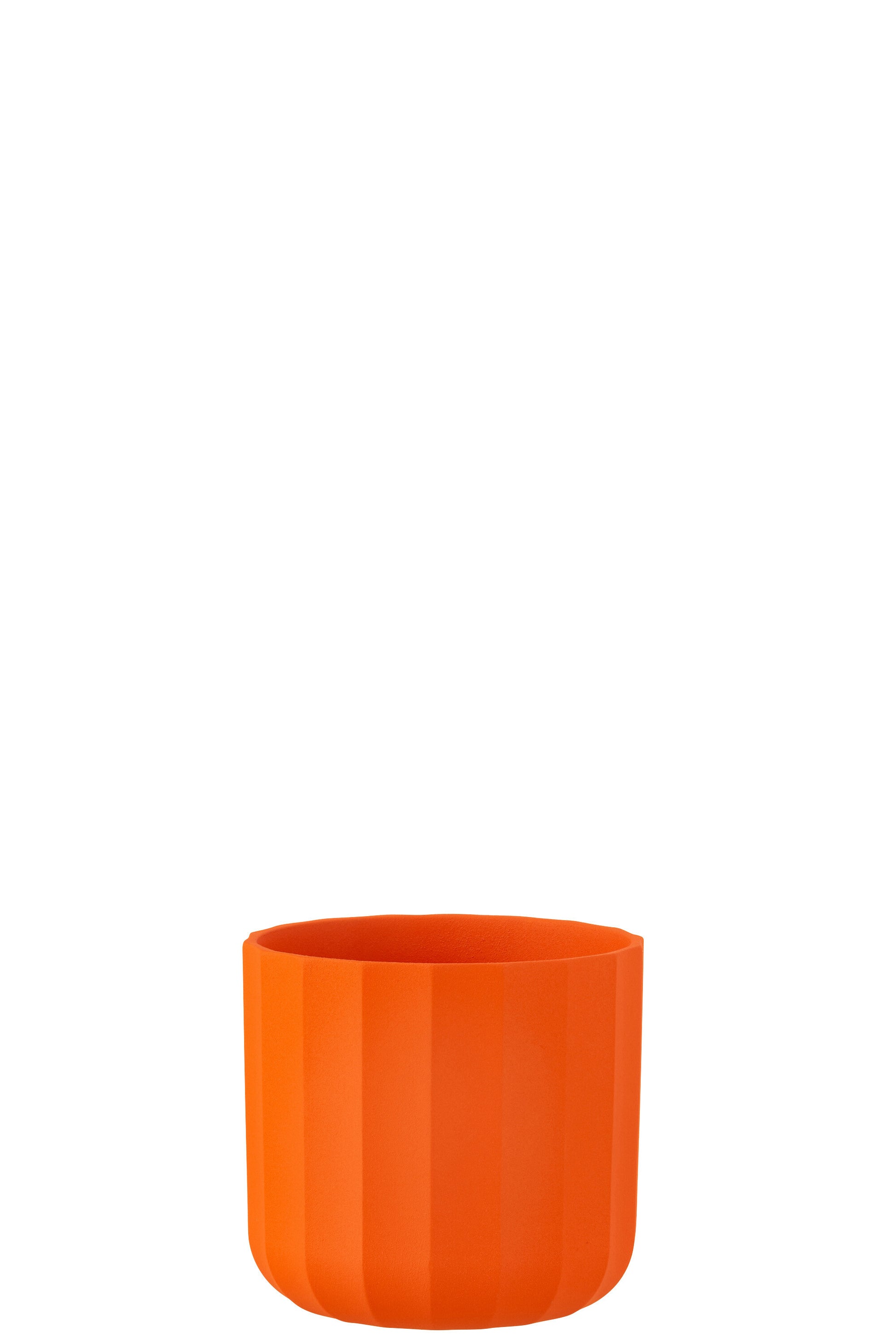 FLOWERPOT SUMMER CERAMIC ORANGE SMALL