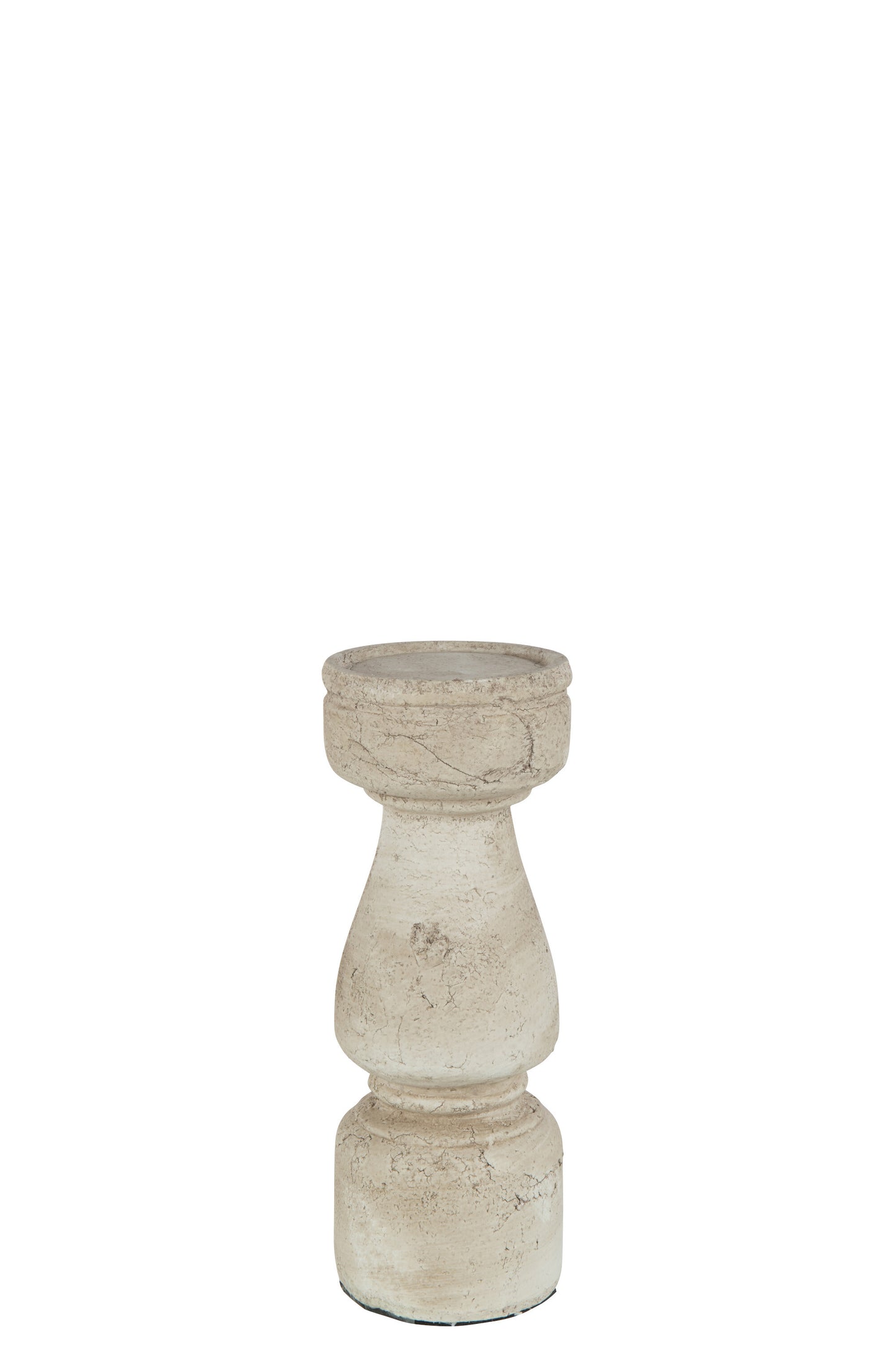 CANDLEHOLDER TERRACOTTA BEIGE LARGE