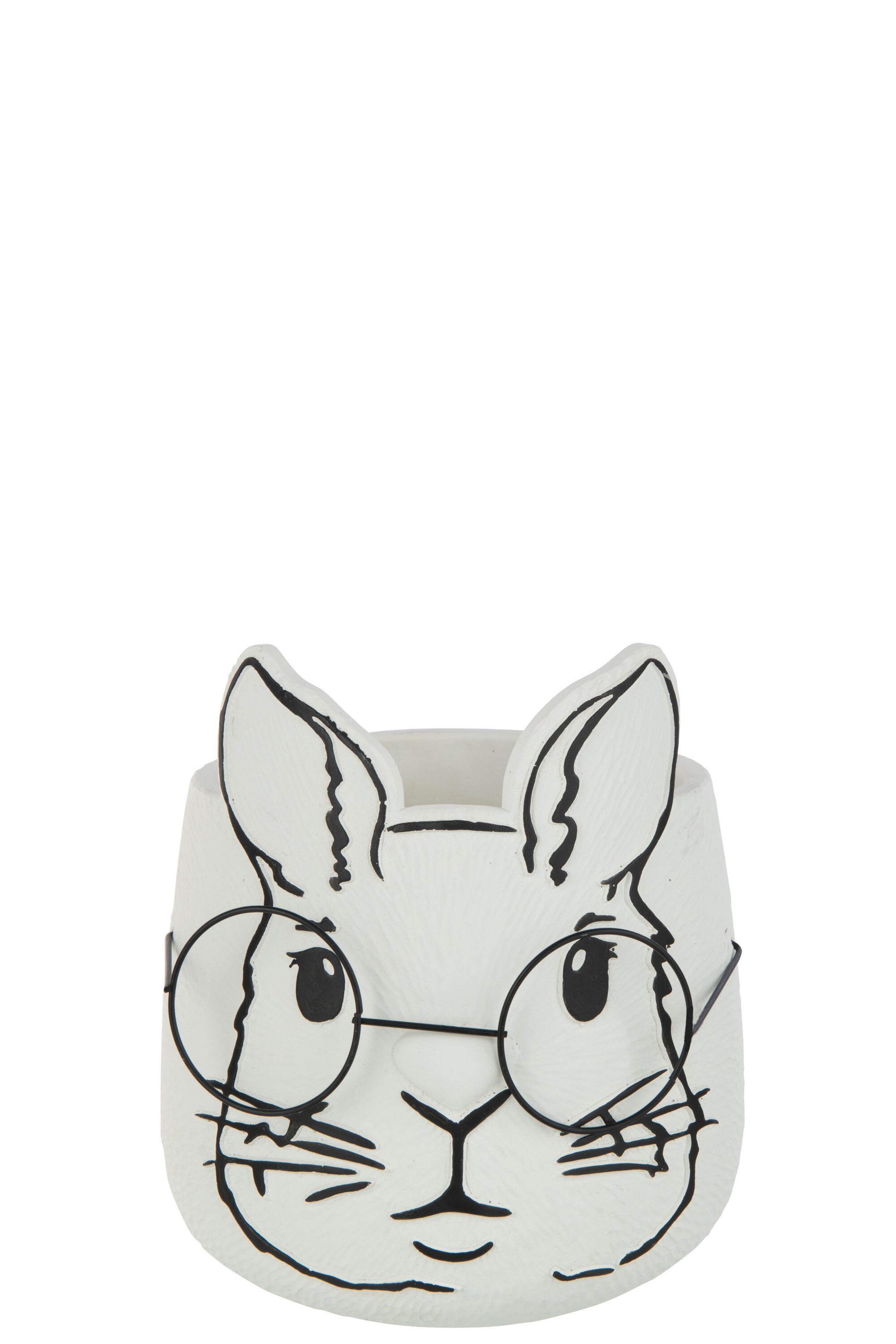 FLOWERPOT RABBIT CEMENT WHITE XLARGE