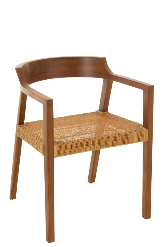 CHAIR EMMA TEAK BROWN