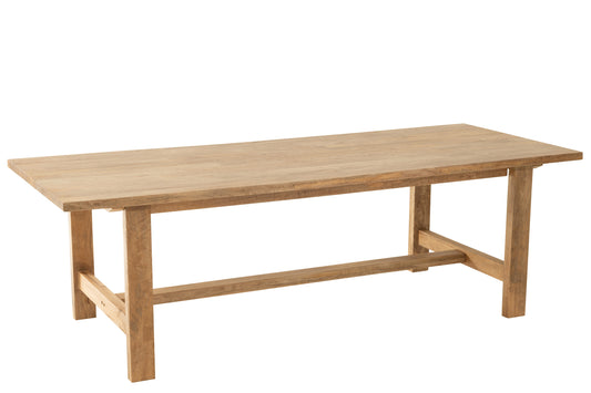 DINING TABLE RECTANGLE MANGO WOOD NATURAL