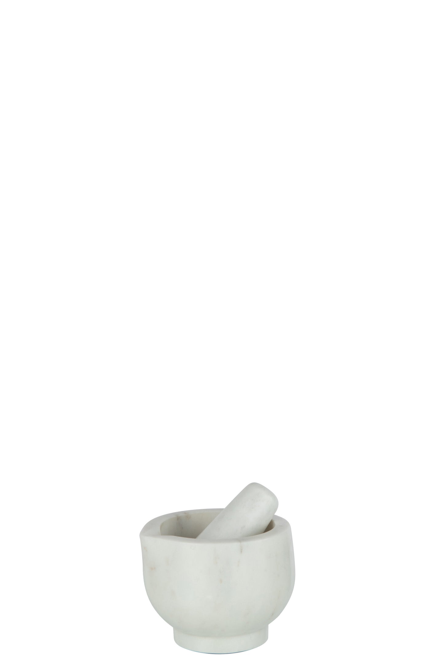 MORTAR+PESTLE MARBLE WHITE