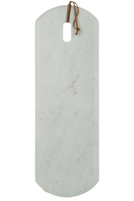 PLANK RECTANGLE MARBLE WHITE LARGE