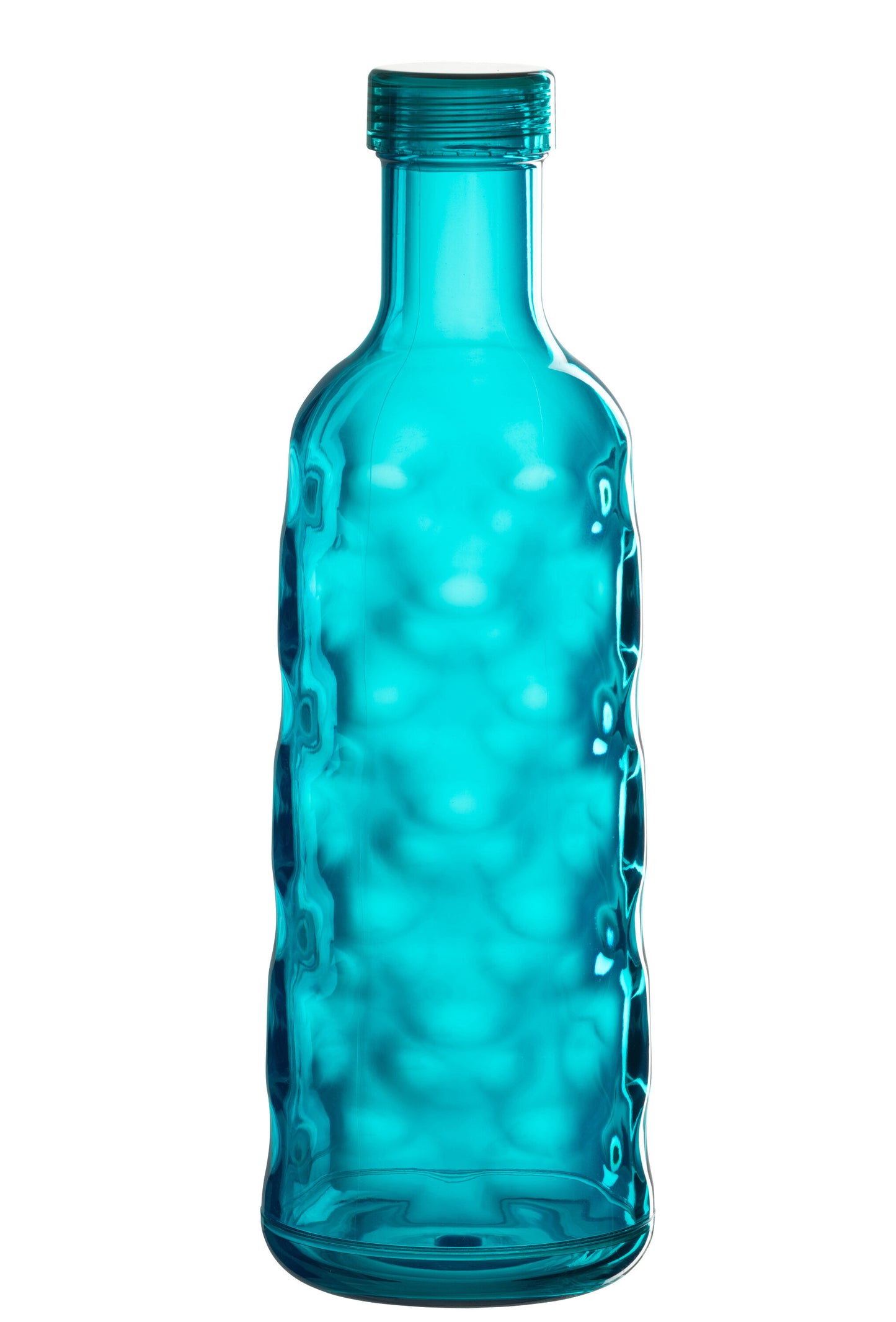 BOTTLE HAMMERED IN GIFTBOX PLASTIC BLUE