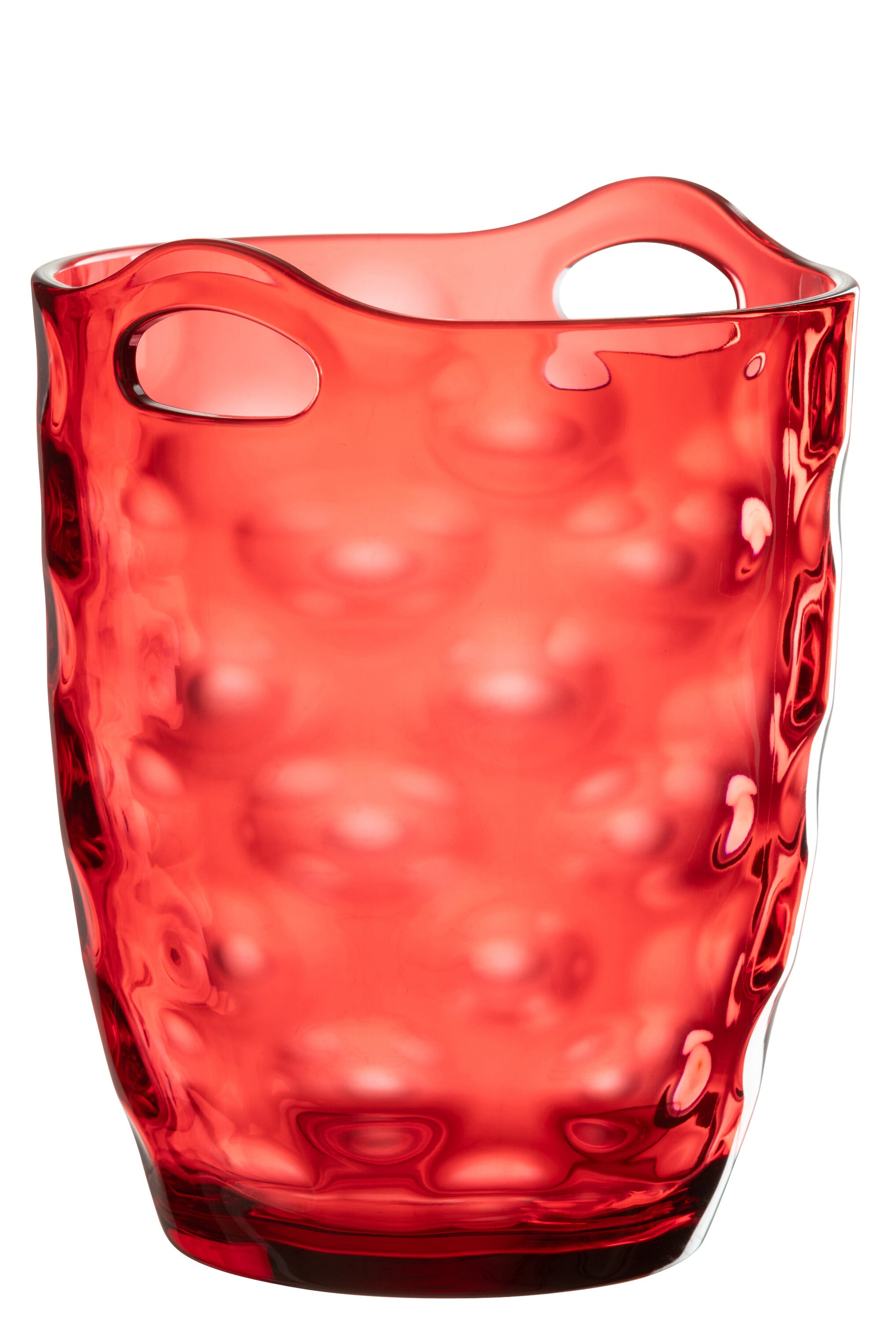 ICE BUCKET LEONARD PLASTIC RED