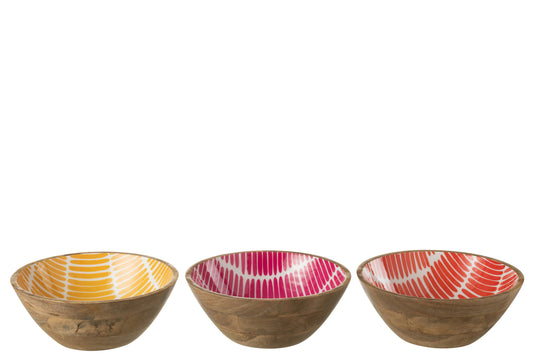 BOWL MANGO WOOD MIX LARGE ASSORTMENT OF 3