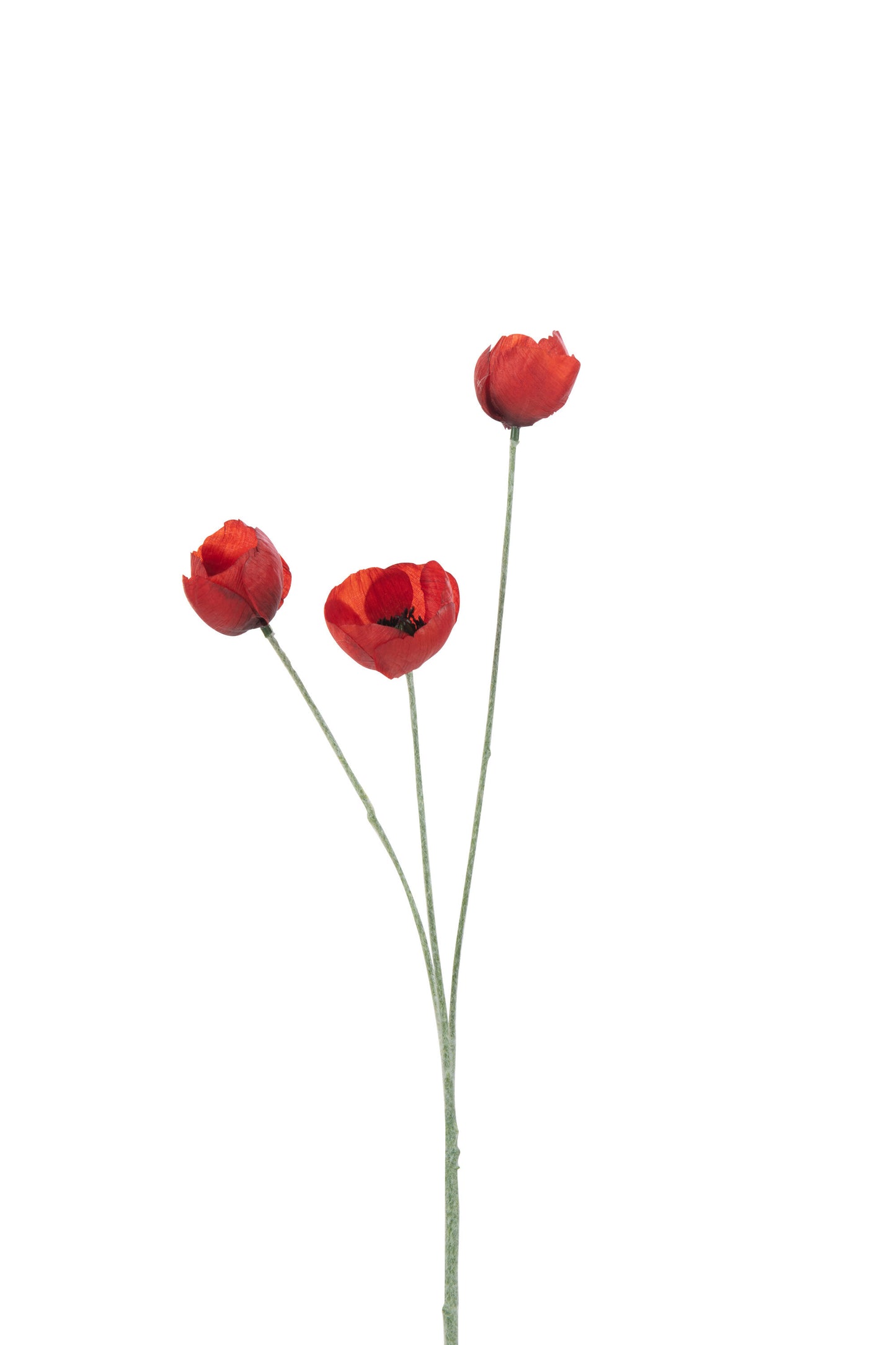 POPPY SPRAY ARTIFICIAL RED