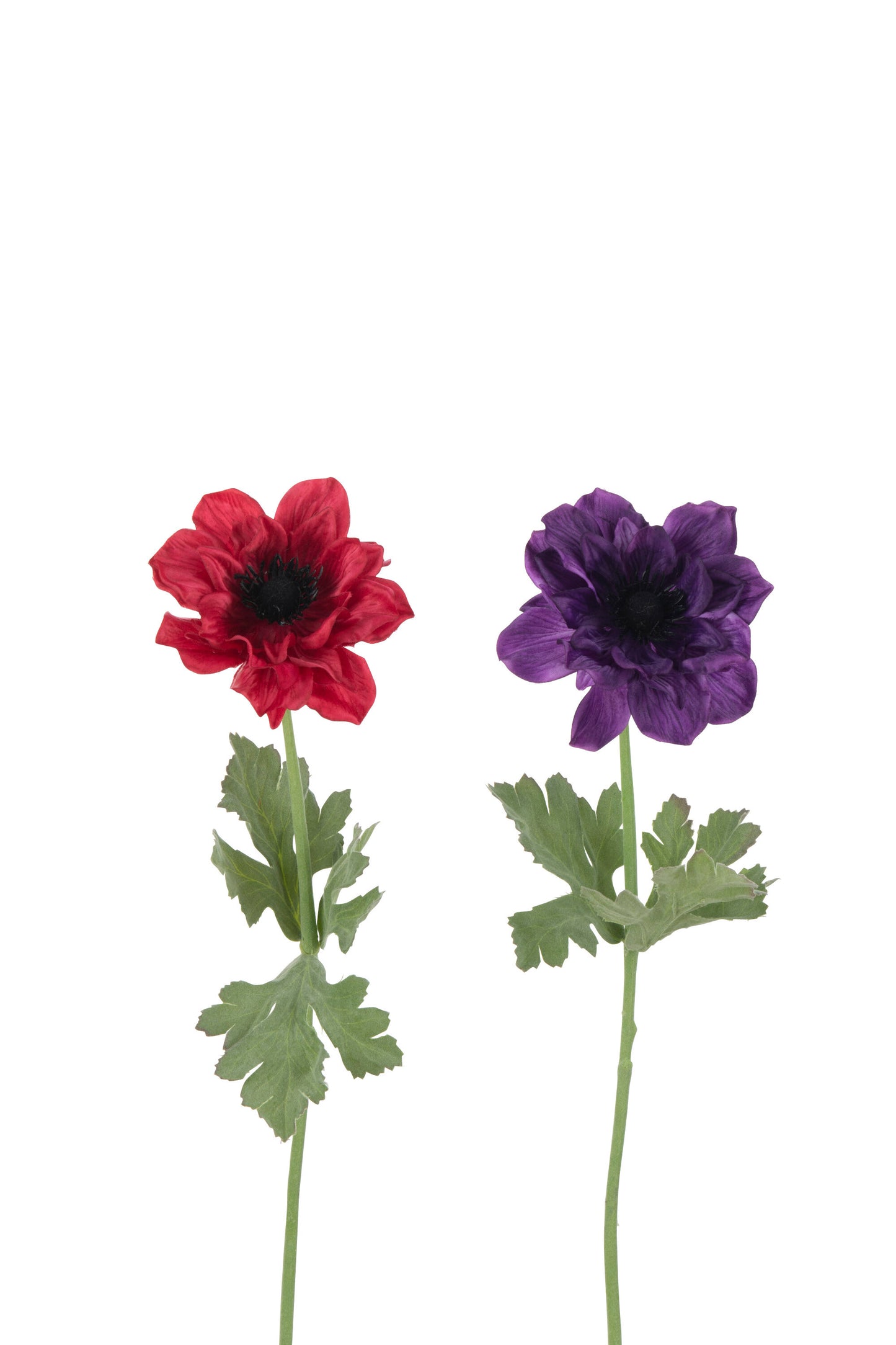 ANEMONE STEM ARTIFICIAL FUCHSIA/PAARS ASSORTMENT OF 2