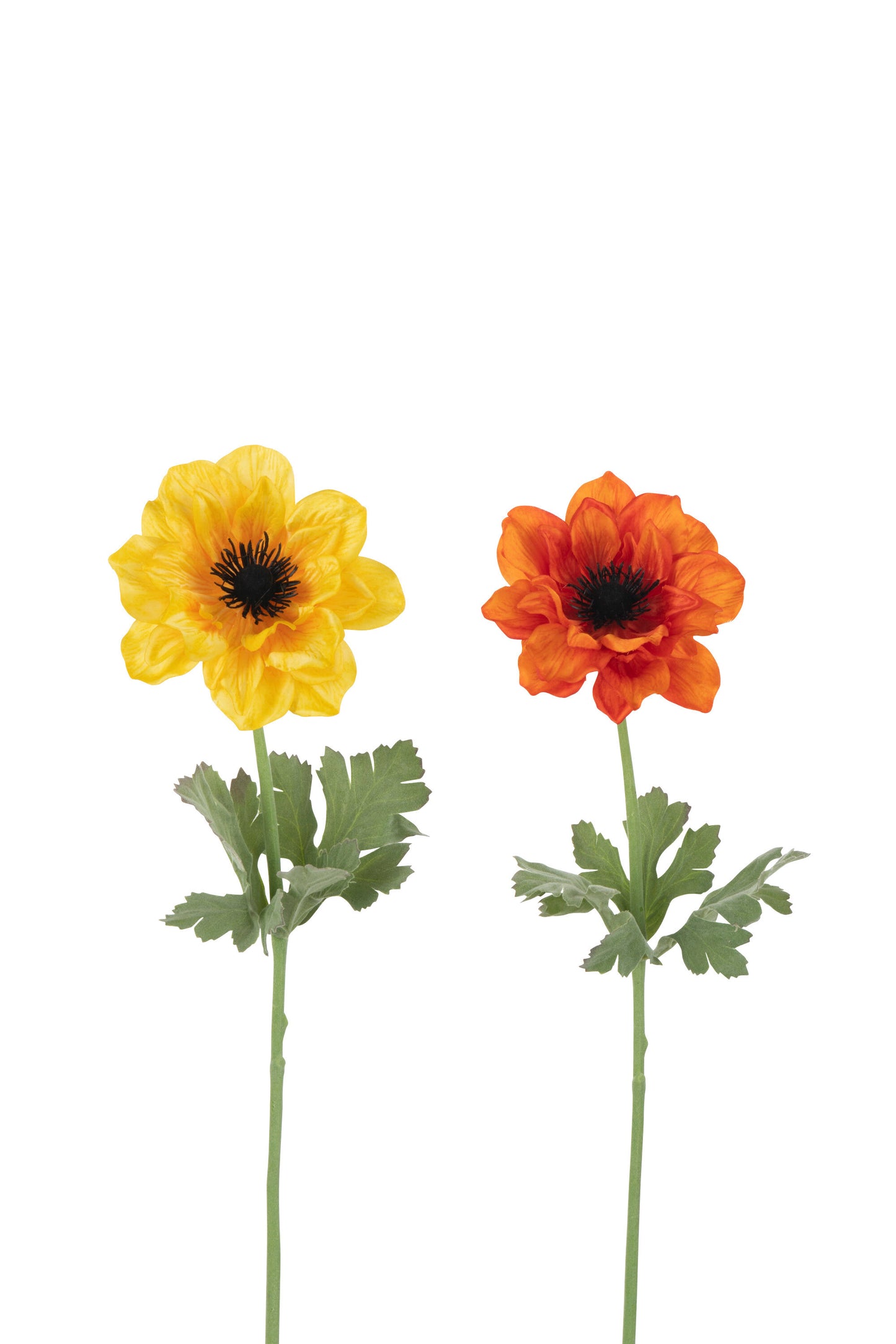 ANEMONE STEM ARTIFICIAL ORANGE/YELLOW ASSORTMENT OF 2