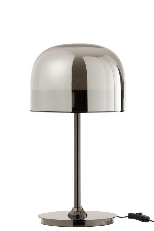 TABLE LAMP TOPJA GLASS/METAL/SILVER