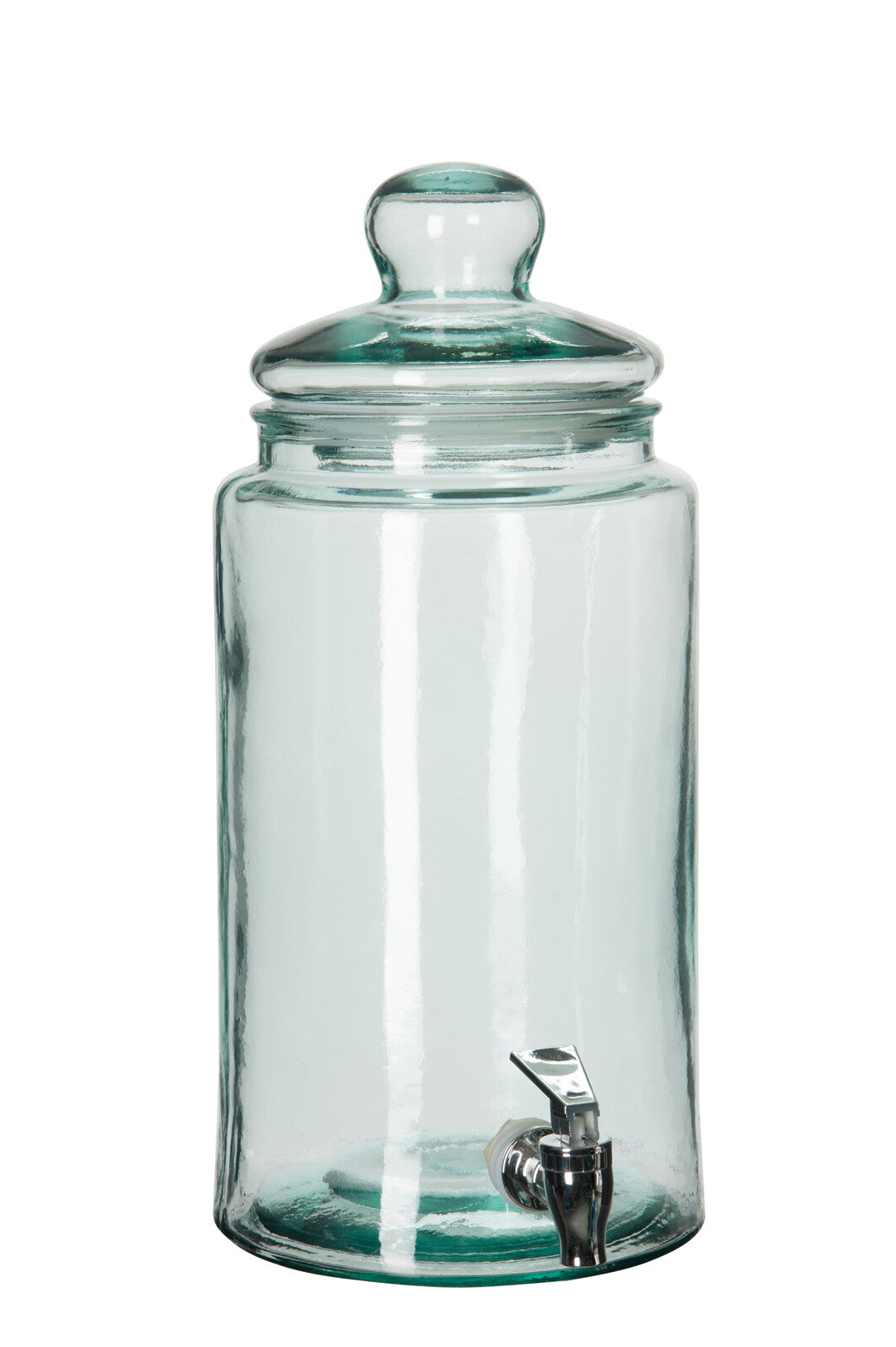 DRINK DISPENSER CYLINDER GLASS TRANSPARENT 18X18X39CM