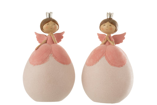 ANGEL BALL POLY PINK LARGE ASSORTMENT OF 2