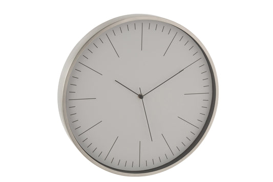 CLOCK GERBERT ALUMINIUM GREY