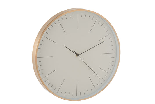 CLOCK GERBERT ALUMINIUM GOLD