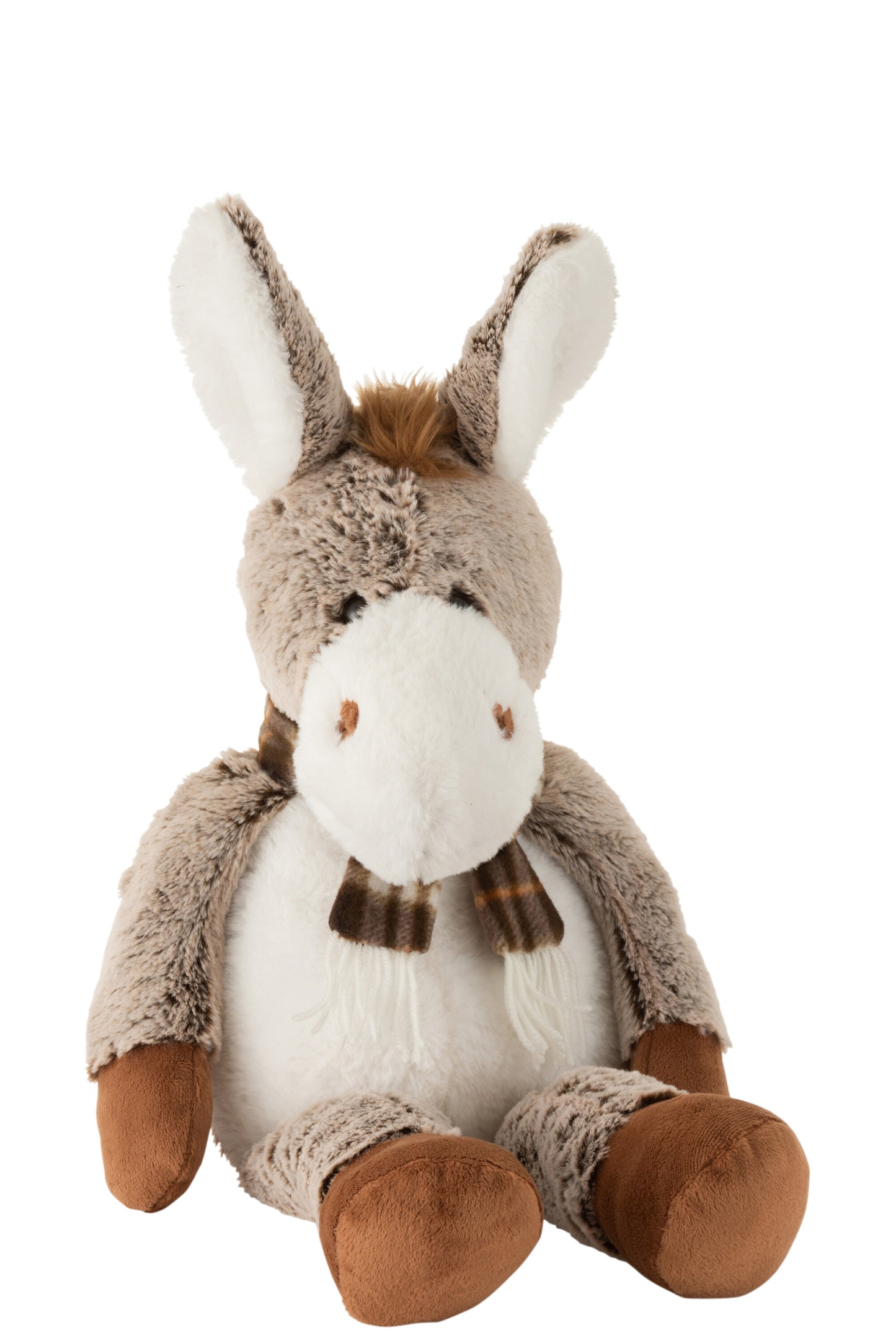 DONKEY+SCARF PLUSH BROWN LARGE