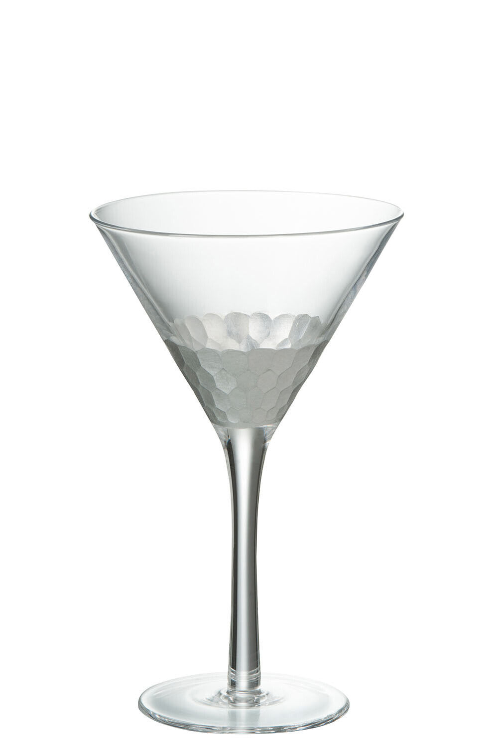 COCKTAIL GLASS TRANSPARENT/SILVER