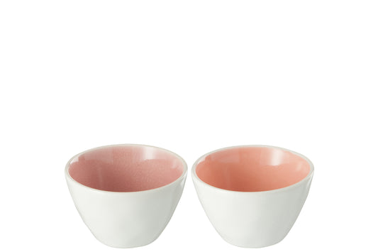 BOWL APERO CORAL XS 10X10X11CM ASSORTMENT OF 2