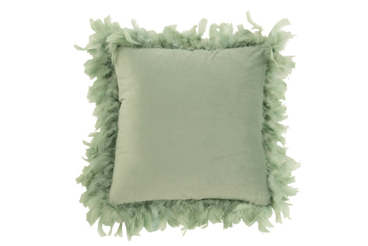 CUSHION FEATHERS POLYESTER MINT