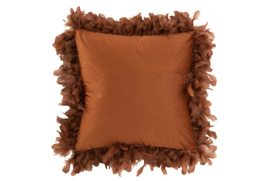 CUSHION FEATHERS POLYESTER RUST