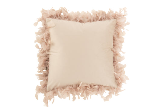 CUSHION FEATHERS POLYESTER POWDER PINK