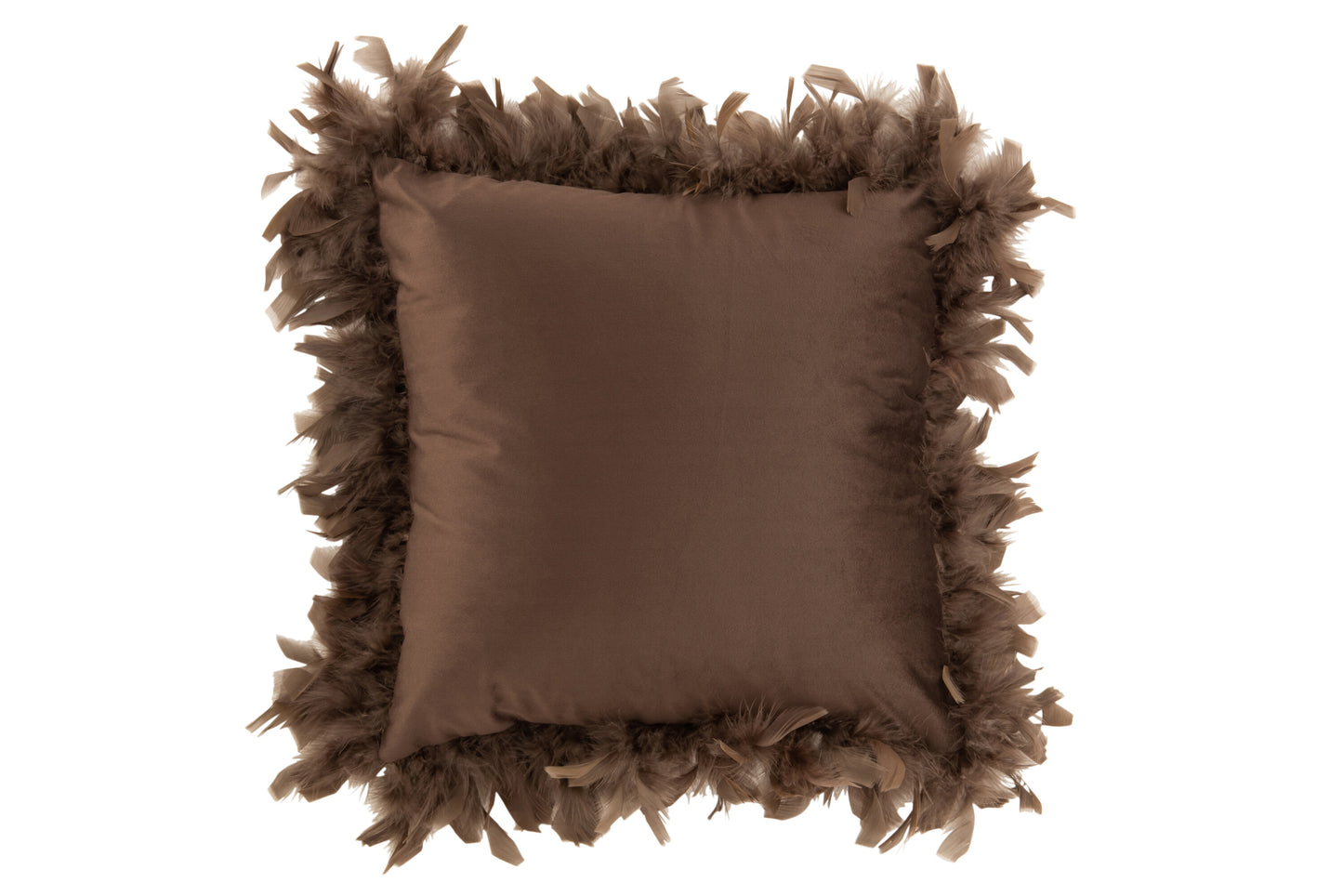 CUSHION FEATHERS POLYESTER BROWN