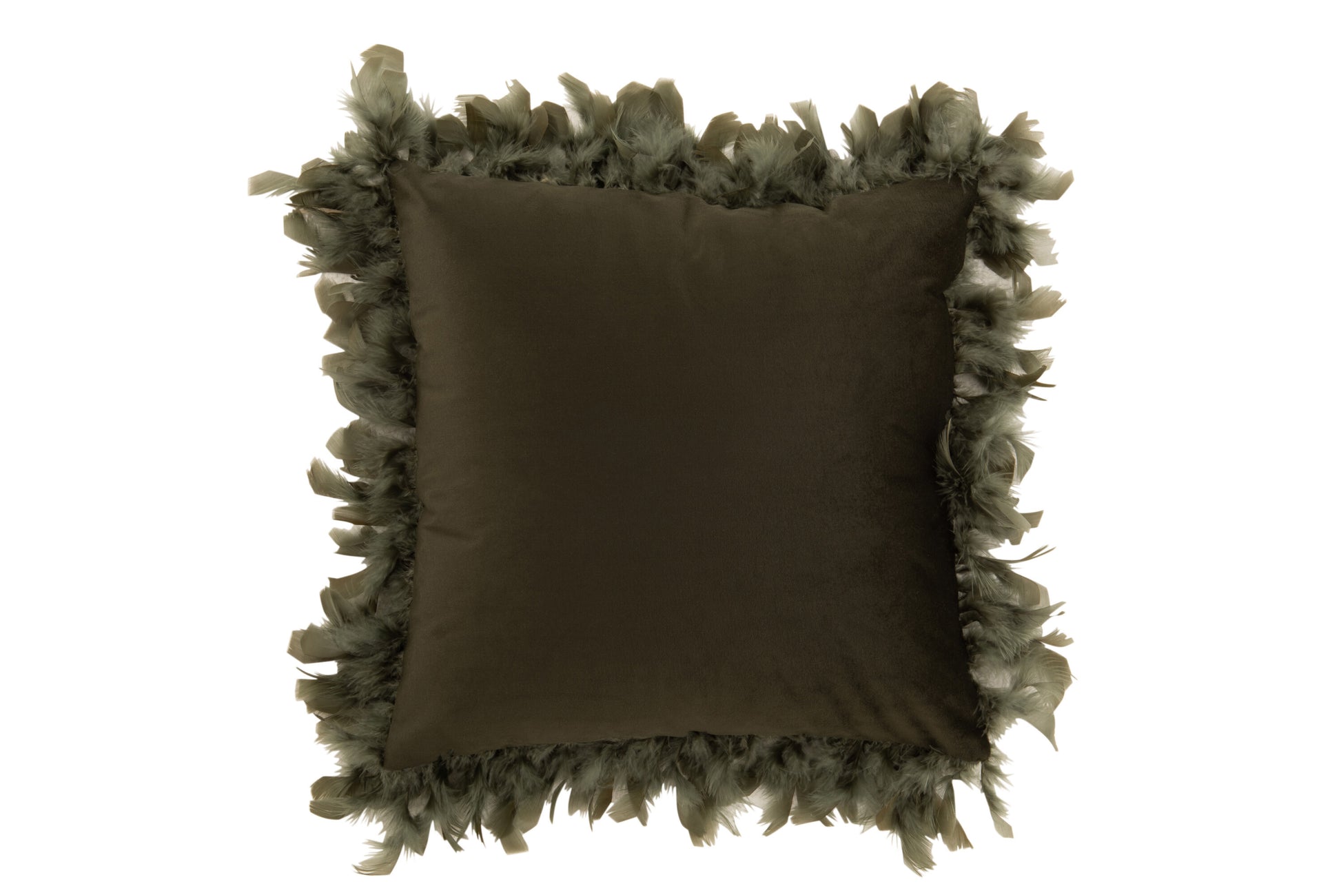 CUSHION FEATHERS POLYESTER KHAKI