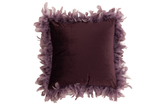 CUSHION FEATHERS POLYESTER PURPLE