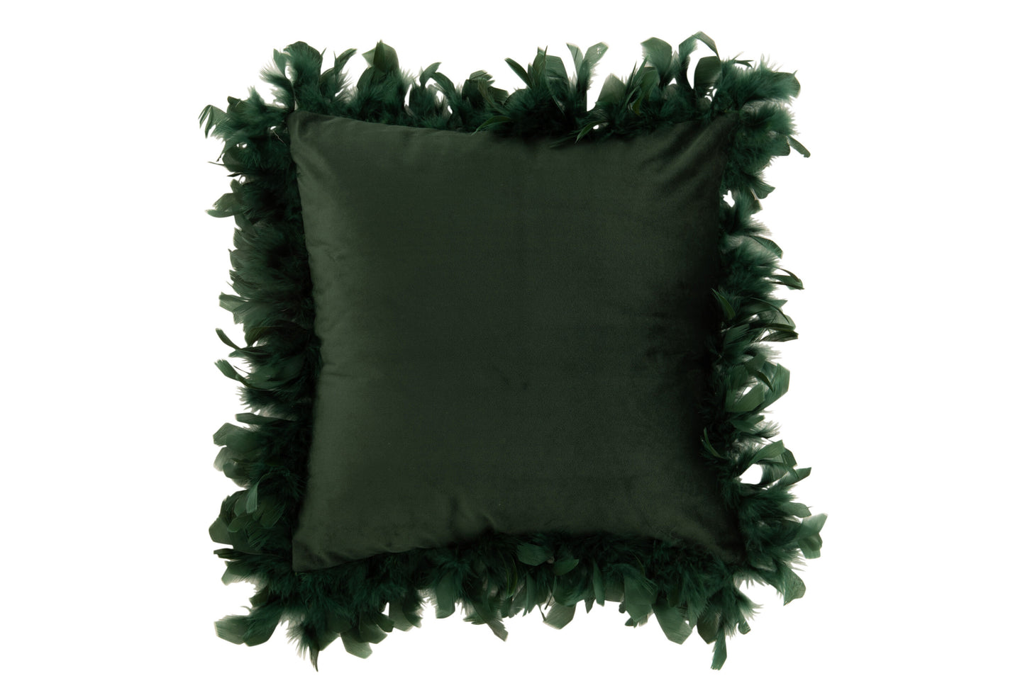 CUSHION FEATHERS POLYESTER DARK GREEN