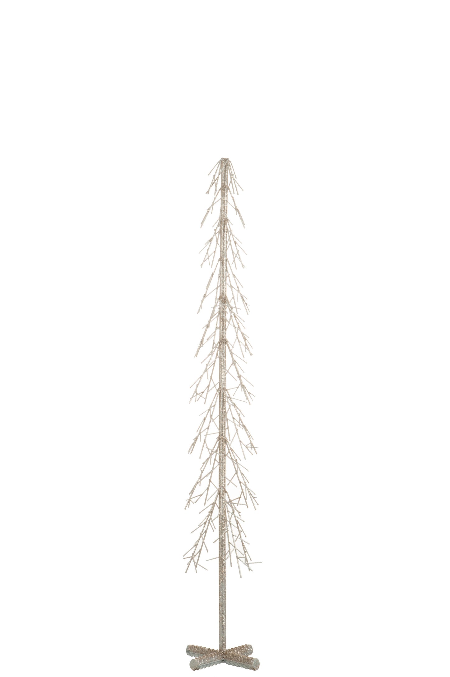 TREE PRICKLE METAL CHAMPAGNE GLITTER LARGE