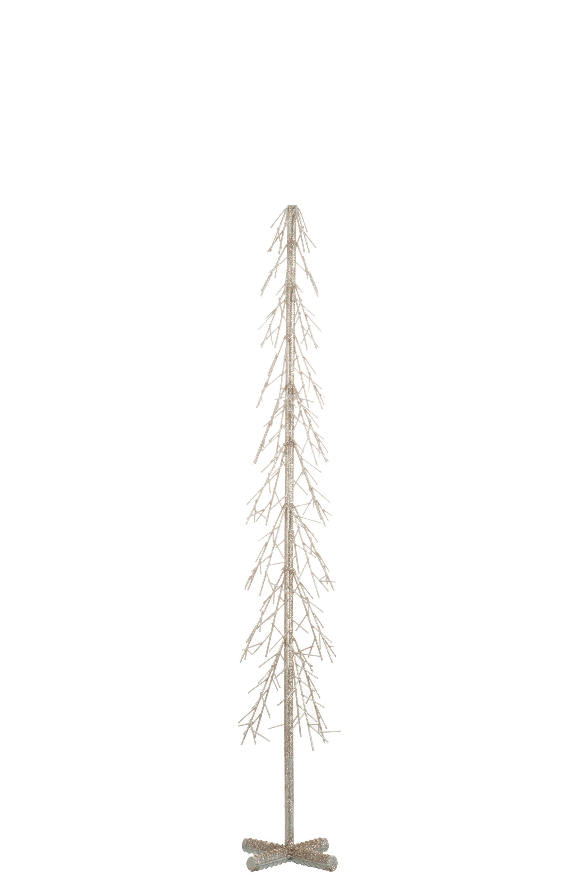 TREE PRICKLE METAL CHAMPAGNE GLITTER LARGE