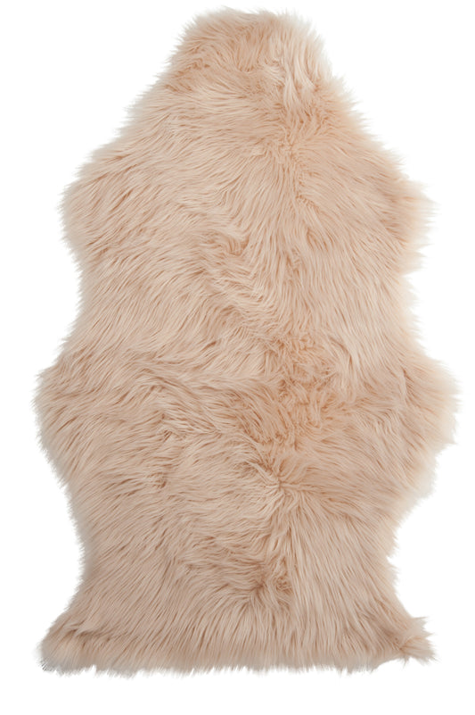 FLOORMAT FAKE FUR BEIGE