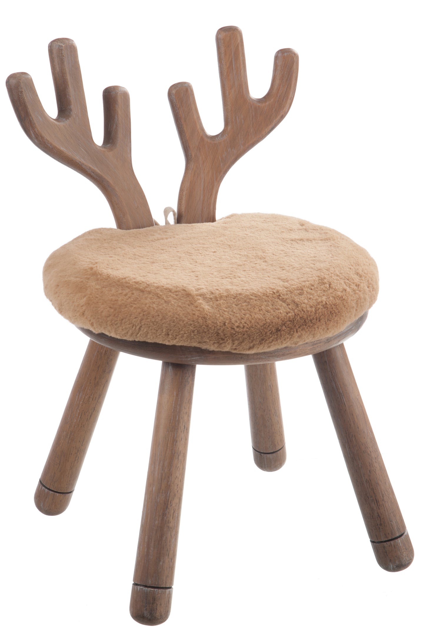 CHAIR EAR DEER WOOD NATURAL