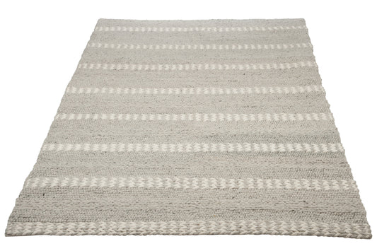 CARPET VISCOSE WOOL BEIGE/GREY