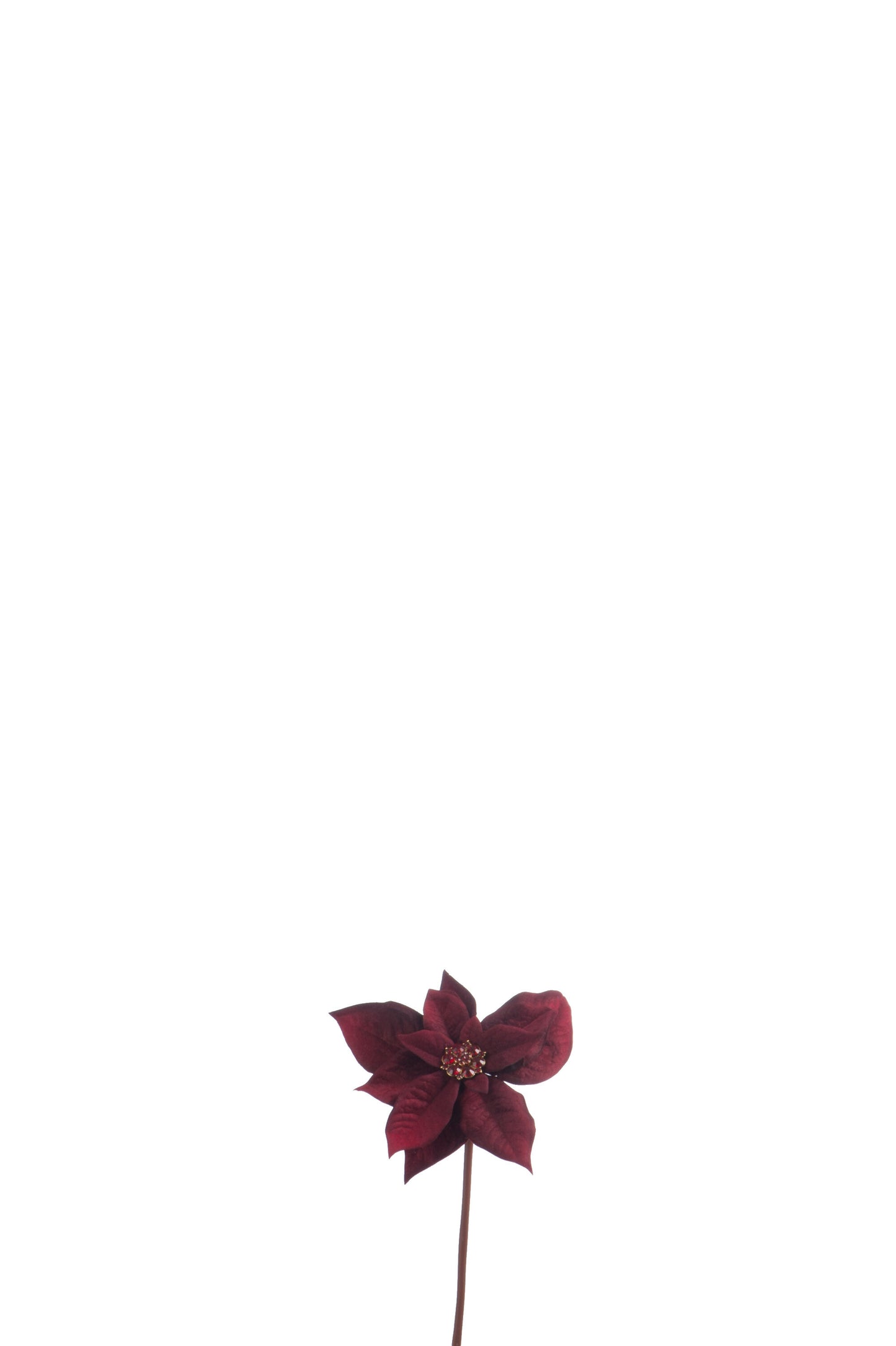 POINSETTIA PLASTIC DEEP RED S