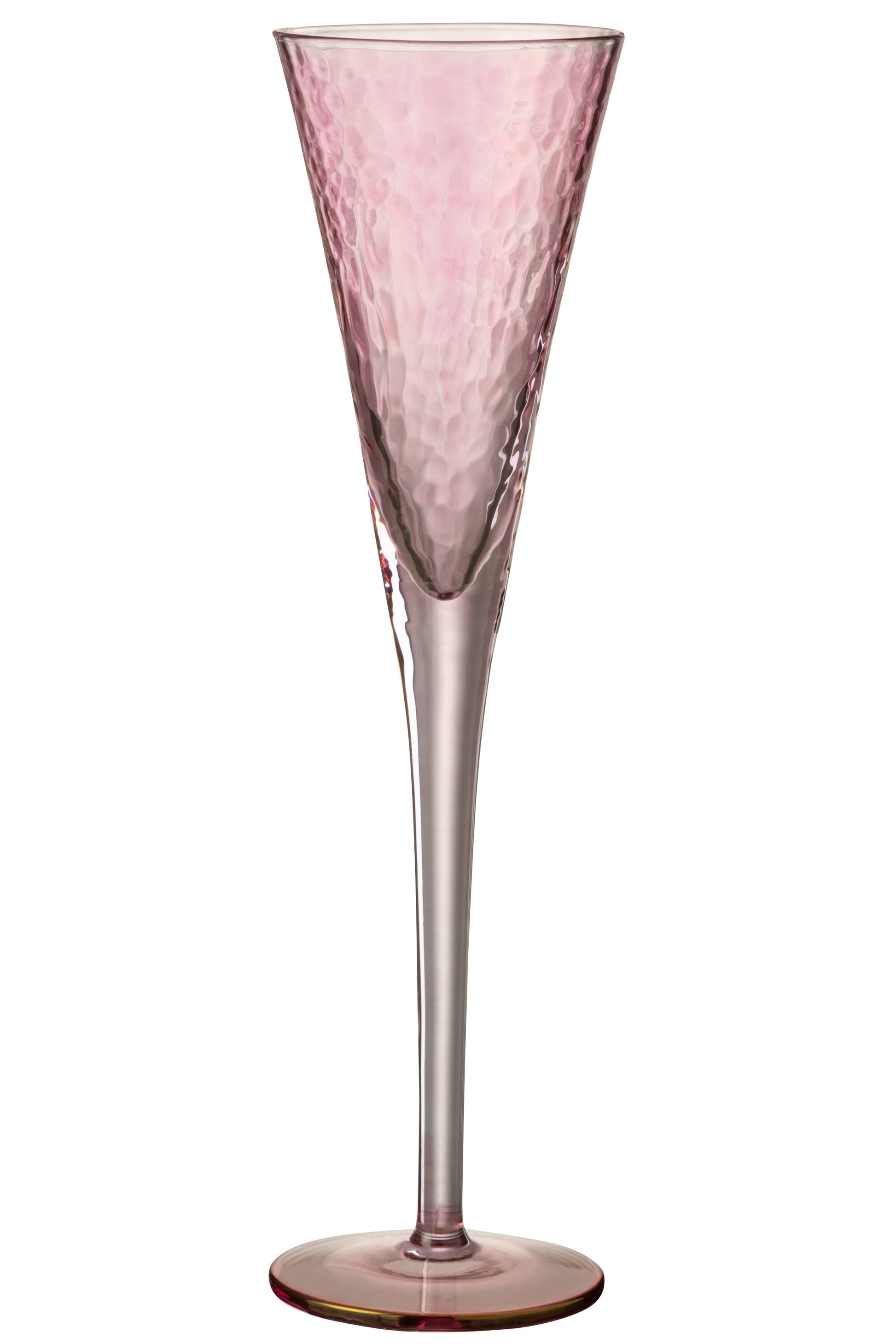 CHAMPAGNE GLASS IRREGULAR GLASS PINK