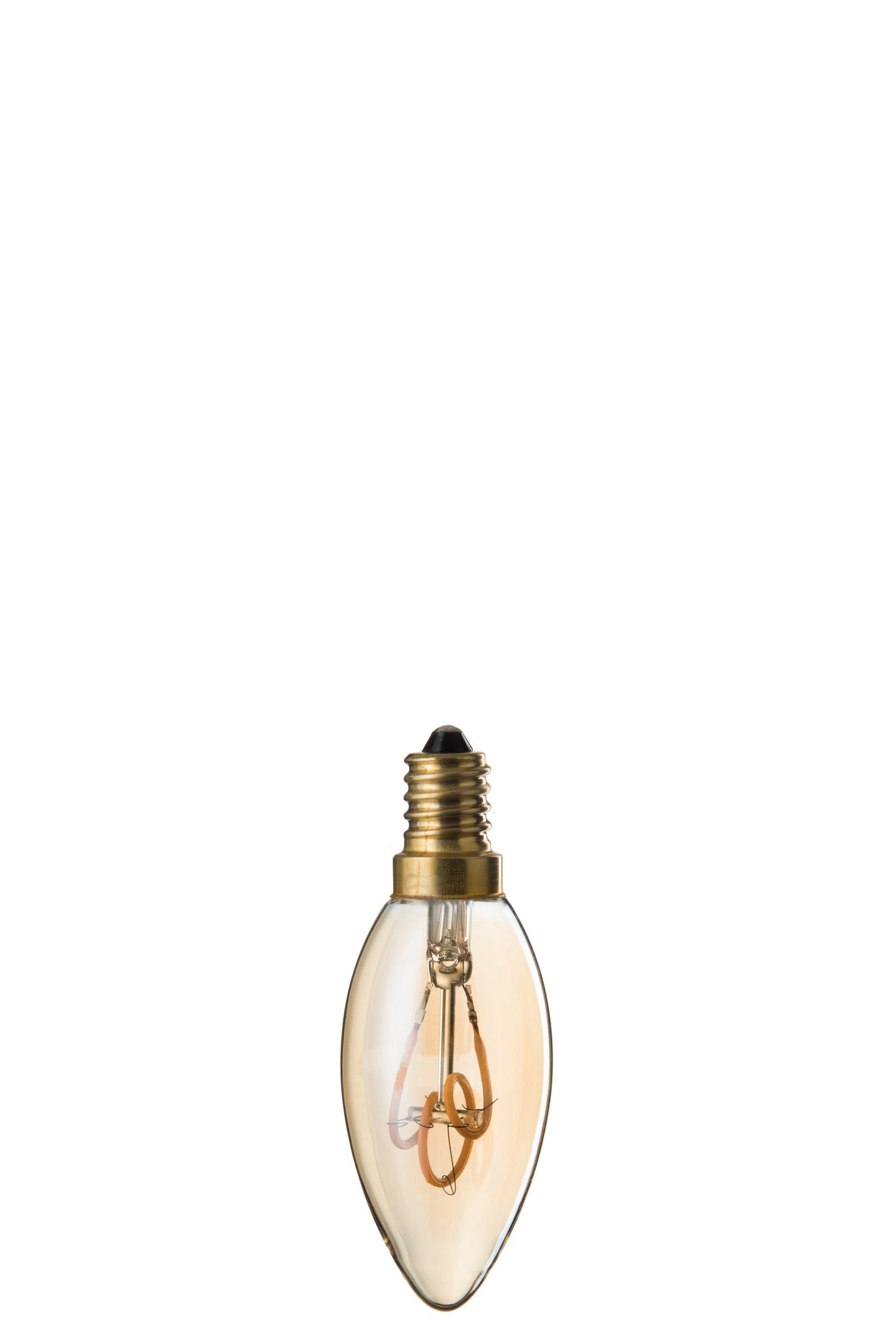 LEDLAMP AMBER  C35 3 LOOPS E14