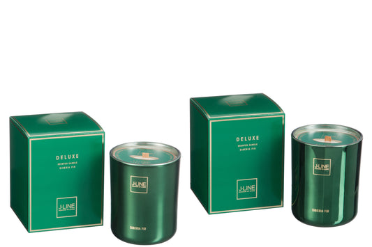 SCENTED CANDLE DELUXE GREEN LARGE ASS2-80H