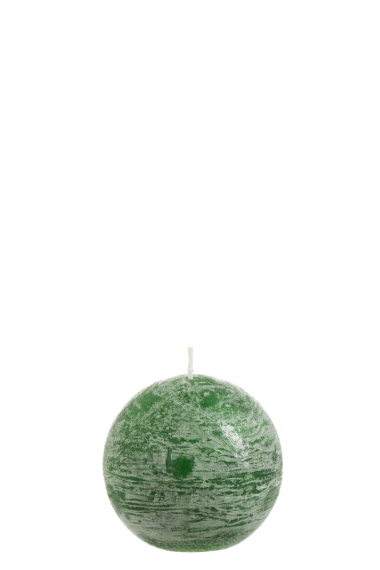 BALL CANDLE LIGHT GREEN S -17H