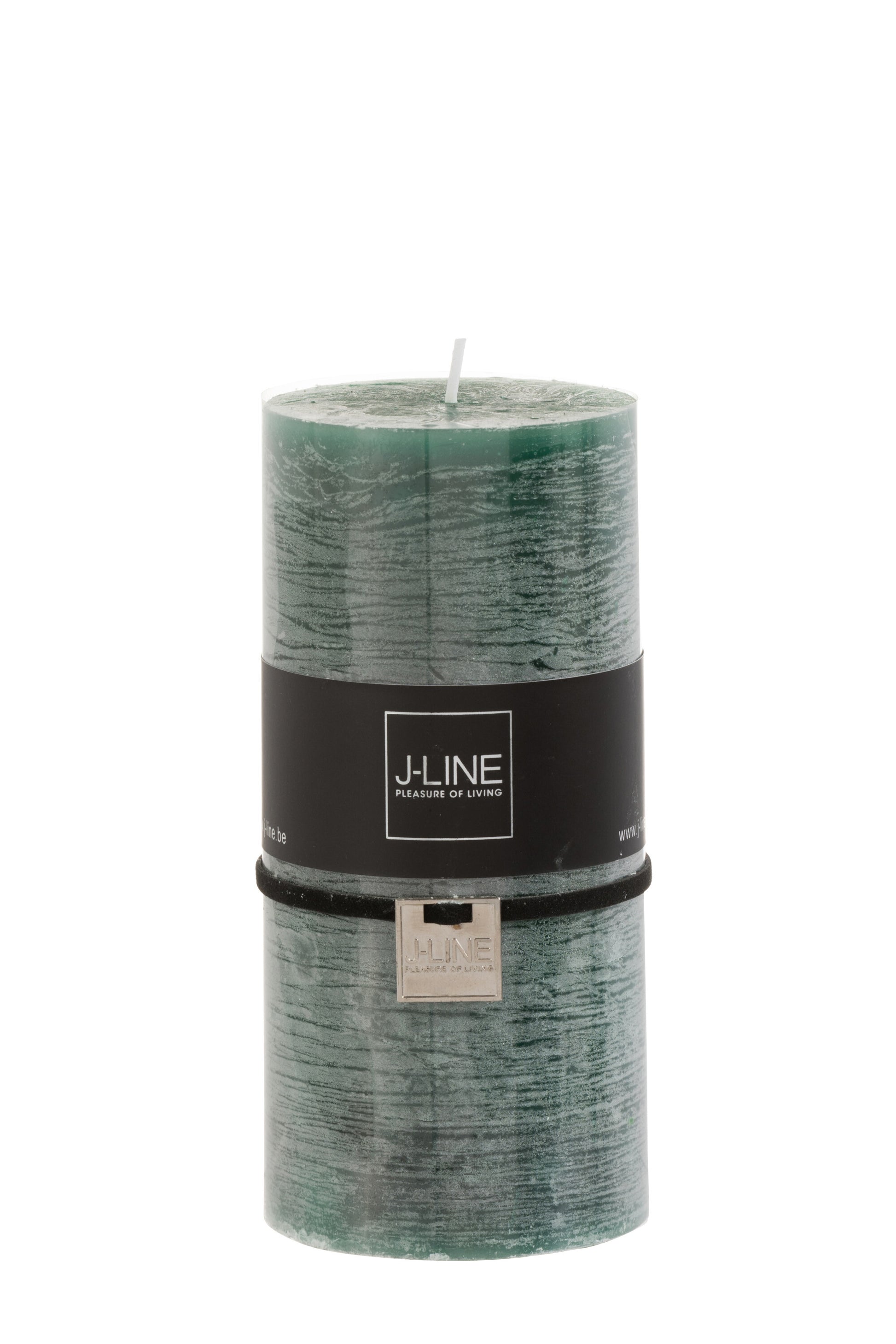 CYLINDER CANDLE DARK GREEN L -52H