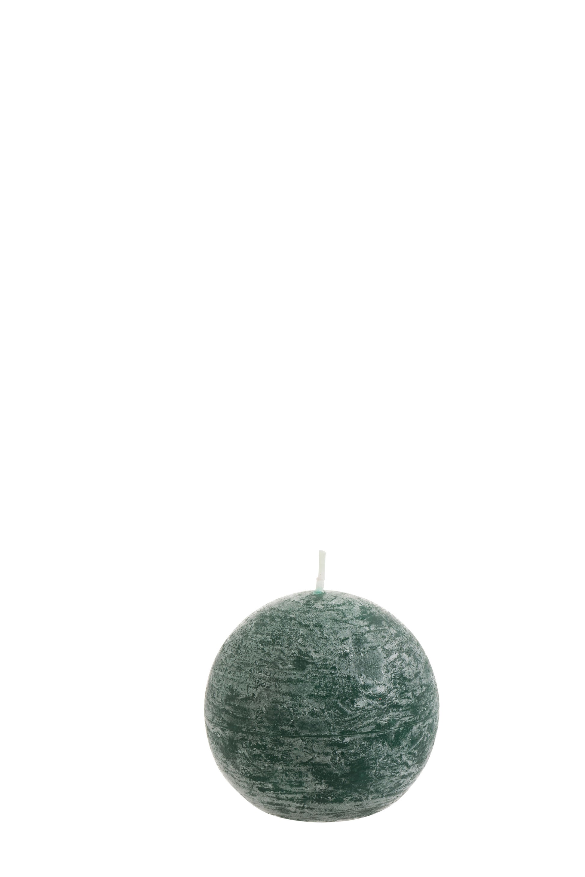 BALL CANDLE DARK GREEN S -17H