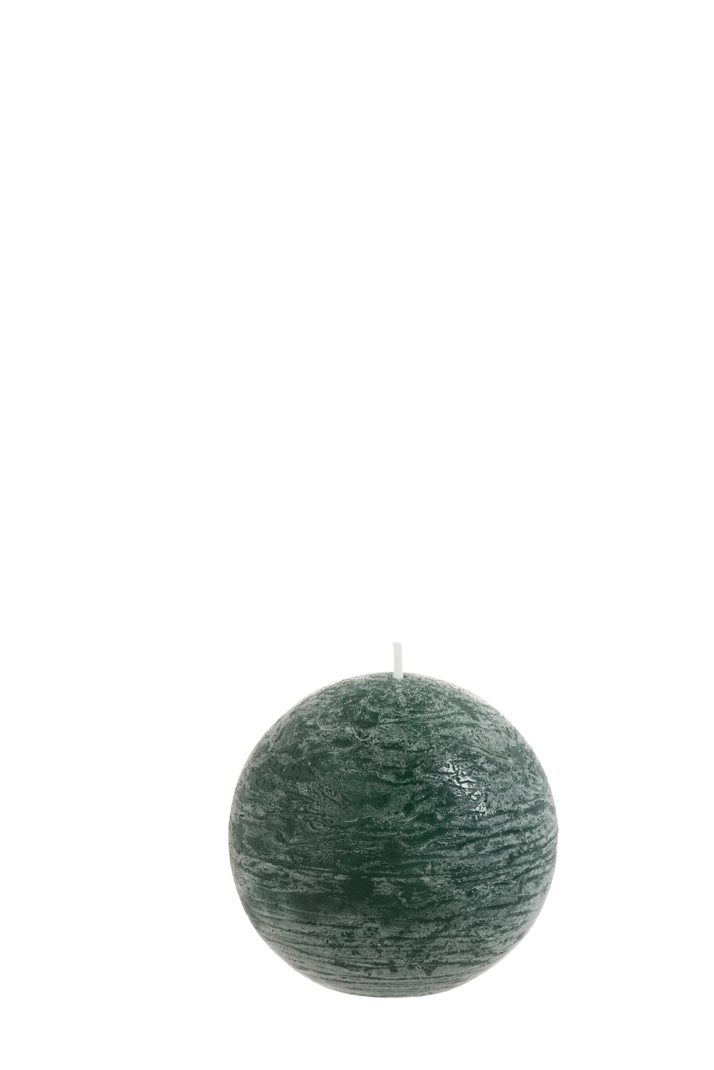 BALL CANDLE DARK GREEN M 26H