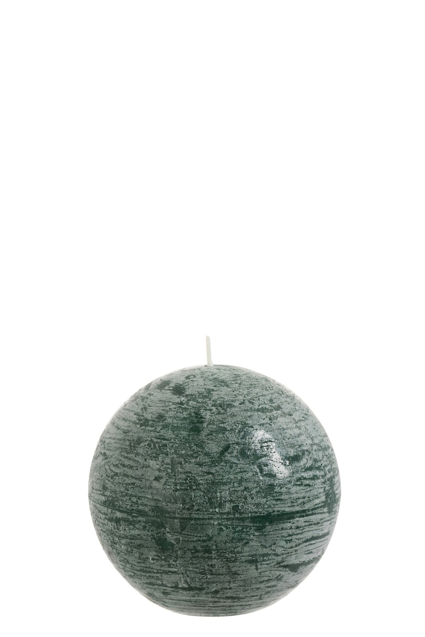 BALL CANDLE DARK GREEN L 30H